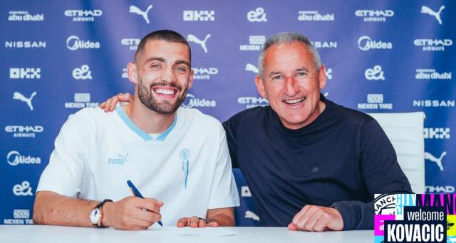 比分直播-蓝月夏窗首签！官方：科瓦契奇加盟曼城签约4年